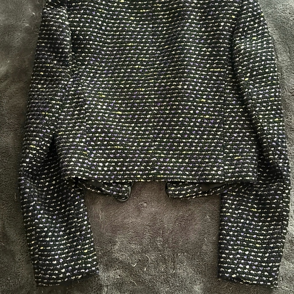 Mango Black and White Tweed Blazer - Picture 5 of 6
